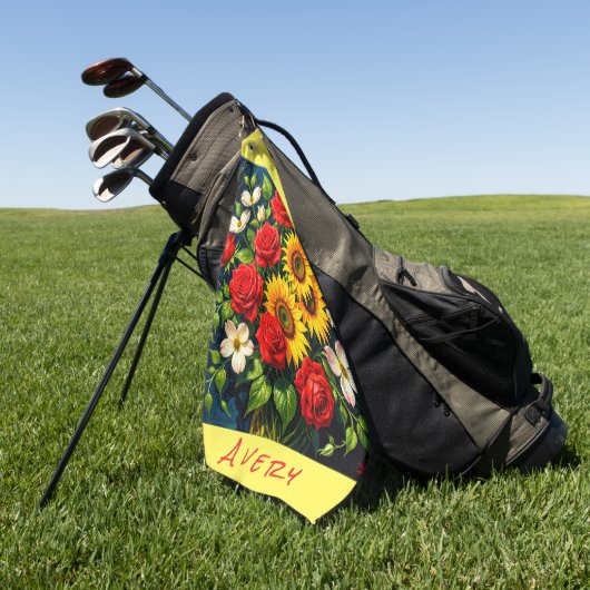 Eichhörnchen Tier Golfhandtuch (Gras)
