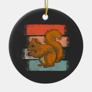 Eichhörnchen Tier Retro Keramik Ornament