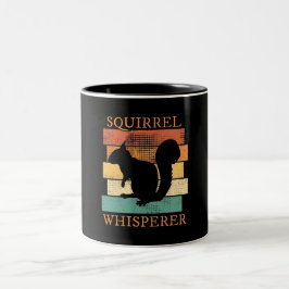 Eichhörnchen Tier Wald Retro Zweifarbige Tasse