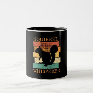 Eichhörnchen Tier Wald Retro Zweifarbige Tasse