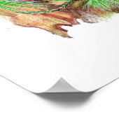 Eichhörnchen Tier Wildlife Poster (Ecke)