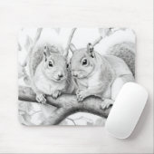 Eichhörnchen Tierentdeckung Wildnatur-Tintenfisch Mousepad (Mit Mouse)