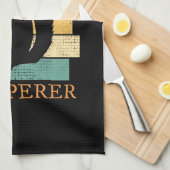 Eichhörnchen Tierwald Retro Geschirrtuch (Viertel Falte)