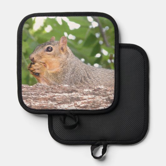 Eichhörnchen Topflappen (Vorderseite/Rückseite)