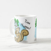 Eichhörnchen Tree Hugger Tasse (Vorderseite Links)