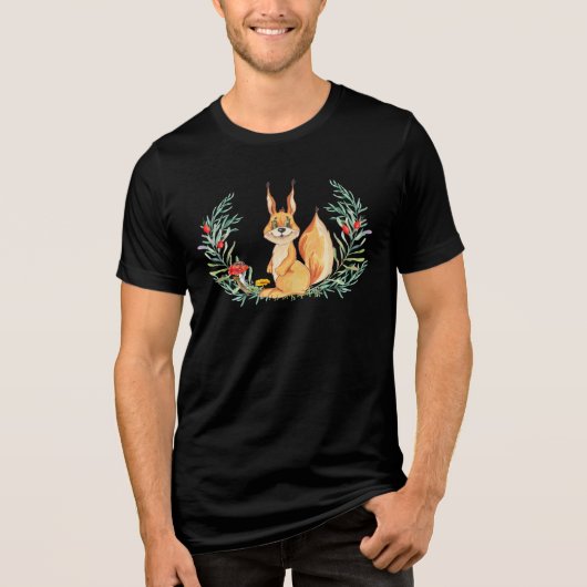 Eichhörnchen Tri-Blend Shirt (Vorderseite)