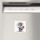 Eichhörnchen trinken Kaffee Magnet (In Situ (Geschirrspüler))