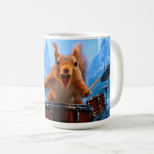 Eichhörnchen-Trommler Kaffeetasse (VorderseiteRechts)