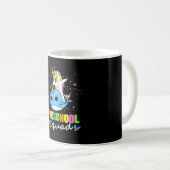 Eichhörnchen-Trupp Einhorn Narwal Team Vorschule Kaffeetasse (VorderseiteRechts)