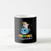 Eichhörnchen-Trupp Einhorn Narwal Team Vorschule Kaffeetasse (Mittel)