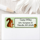 Eichhörnchen und Acorn-Rücksendeadresse (Insitu)