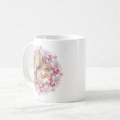 Eichhörnchen und Blume Kaffeetasse (Vorderseite Links)