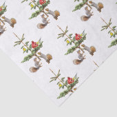 Eichhörnchen und Blumenzwirn Seidenpapier (Ausschnitt)