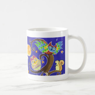 Eichhörnchen und Eulen Kaffeetasse