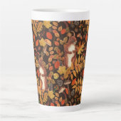 Eichhörnchen und Flora in dunkelbraun Milchtasse (Vorderseite)