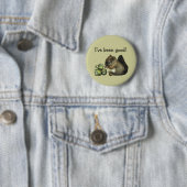 Eichhörnchen und Haselnüsse Button (Beispiel)