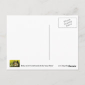 Eichhörnchen und Haselnüsse Postkarte (Rückseite)