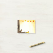 Eichhörnchen und Herbstlaub Post-it Klebezettel (Auf Schreibtisch)