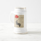 Eichhörnchen- und Herzballone Bierglas (Vorderseite Links)