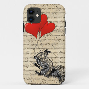 Eichhörnchen und Herzblasen Case-Mate iPhone Hülle