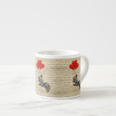 Eichhörnchen und Herzblasen Espressotasse (Vorderseite Rechts)