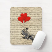 Eichhörnchen und Herzblasen Mousepad (Mit Mouse)