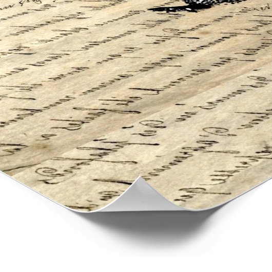 Eichhörnchen und Herzblasen Poster (Ecke)