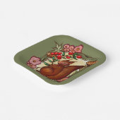 Eichhörnchen und Holly Winter Rote Eichhörnchen Pappteller (Gewinkelt)