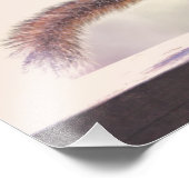 Eichhörnchen und Kaffee-Cup Fotodruck (Ecke)