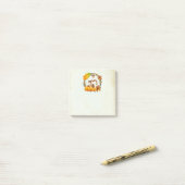 Eichhörnchen und Kürbiskins Rustikale Kranke Vinta Post-it Klebezettel (Auf Schreibtisch)