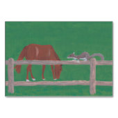 Eichhörnchen und Lesekarten für Erwachsene Tischnummer (Vorderseite)