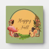 Eichhörnchen und Natur mit anpassbarem Text Fotoplatte (Vorderseite)