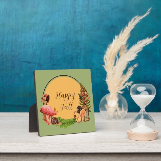 Eichhörnchen und Natur mit anpassbarem Text Fotoplatte (InSitu)