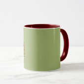 Eichhörnchen und Natur mit anpassbarem Text Tasse (VorderseiteRechts)