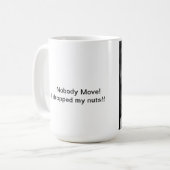 Eichhörnchen und Nüsse Kaffeetasse (Vorderseite Links)