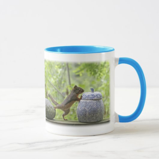 Eichhörnchen-und Plätzchen-Glas Tasse (Rechts)