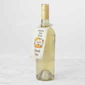 Eichhörnchen und Pumpkins Rustikaler Kranz Vielen Flaschenanhänger (Angewinkelt)