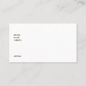 Eichhörnchen und Pumpkins Rustikaler Kranz Visitenkarte (Rückseite)