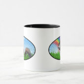 Eichhörnchen und Rainbow Sky Tasse (Zentrum)