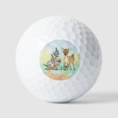 Eichhörnchen und Reh Golfball (Vorderseite)