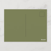 Eichhörnchen und Stechpalme Winter Rot Eichhörchen Postkarte (Rückseite)