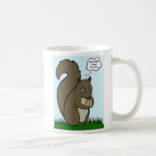Eichhörnchen und Tasse "Brain Nut"