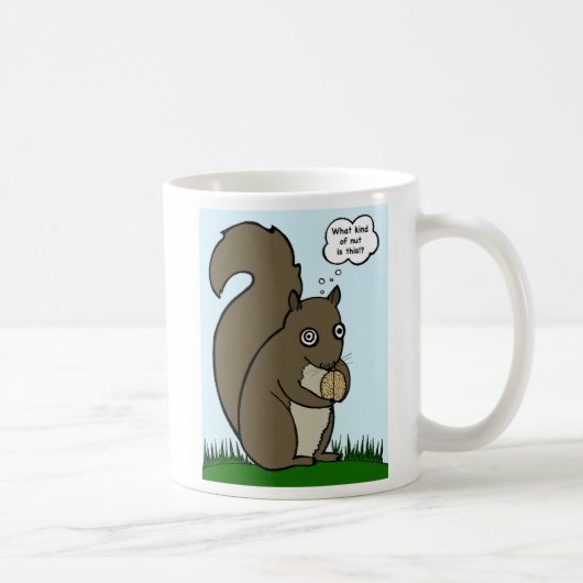Eichhörnchen und Tasse "Brain Nut" (Rechts)