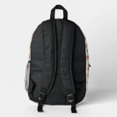 Eichhörnchen und Toadstools Herbstmuster Bedruckter Rucksack (Rückseite)