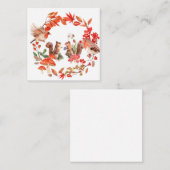 Eichhörnchen und Vogelfallkarte Mitteilungskarte (Vorne/Hinten)