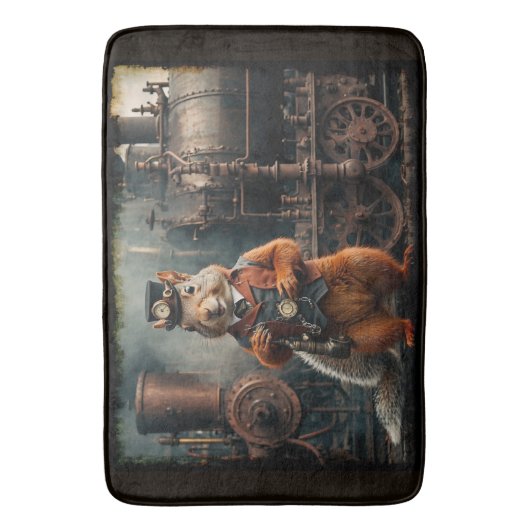 Eichhörnchen und Zug Badematte (Vorderseite Vertikal)