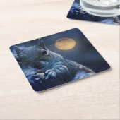 Eichhörnchen-Untersetzer Rechteckiger Pappuntersetzer (angewinkelt)