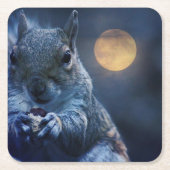 Eichhörnchen-Untersetzer Rechteckiger Pappuntersetzer (Vorderseite)