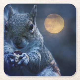 Eichhörnchen-Untersetzer Rechteckiger Pappuntersetzer