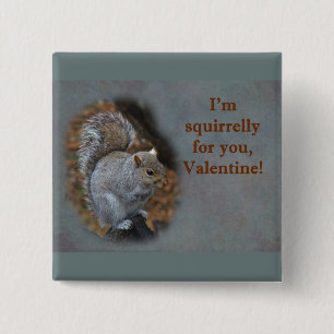 Eichhörnchen-Valentinstag-Karte Button